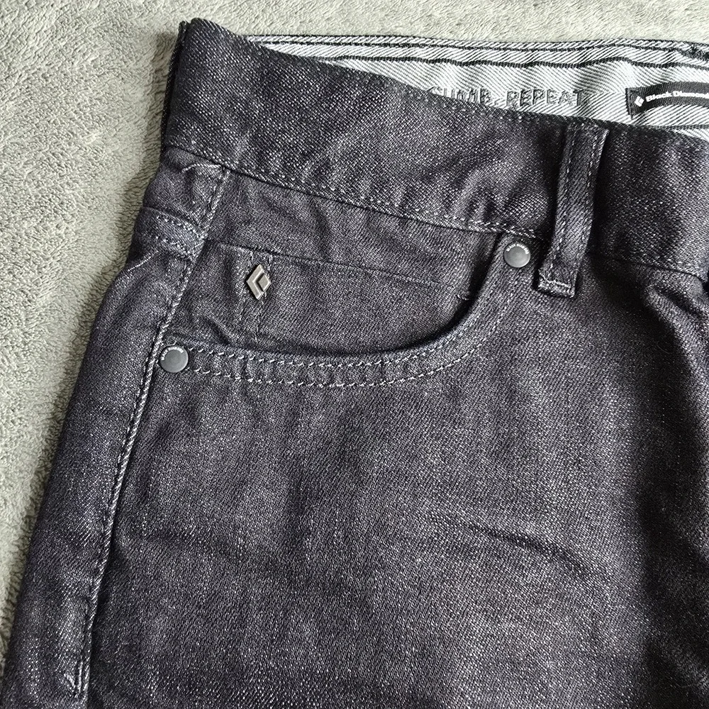 Black Diamond Equipment Mission Wool Denim Pants Mens 30x30 (30x29) Black Blue